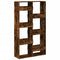 vidaXL Room Divider Smoked Oak100x33x175 cm Engineered Wood