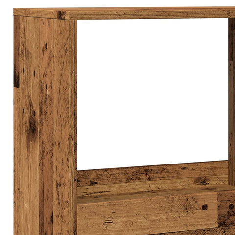 vidaXL Room Divider Old Wood 100x33x175 cm Engineered Wood