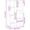 vidaXL Room Divider Old Wood 100x33x175 cm Engineered Wood