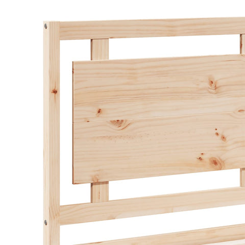 vidaXL Extra Long Bed Frame without Mattress 140x210 cm Solid Wood