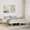 vidaXL Extra Long Bed Frame without Mattress White 160x210 cm Solid Wood