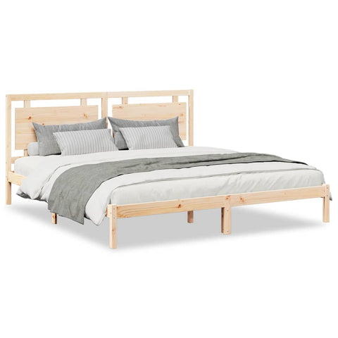 vidaXL Extra Long Bed Frame without Mattress 180x210 cm Solid Wood
