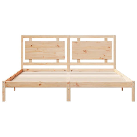 vidaXL Extra Long Bed Frame without Mattress 180x210 cm Solid Wood