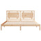 vidaXL Extra Long Bed Frame without Mattress 180x210 cm Solid Wood