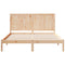vidaXL Extra Long Bed Frame without Mattress 140x210 cm Solid Wood
