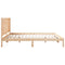 vidaXL Extra Long Bed Frame without Mattress 200x220 cm Solid Wood