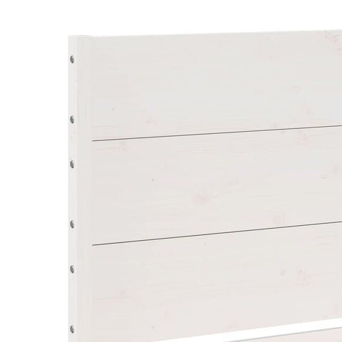 vidaXL Extra Long Bed Frame without Mattress White 200x210 cm Solid Wood