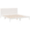 vidaXL Extra Long Bed Frame without Mattress White 200x220 cm Solid Wood
