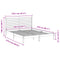 vidaXL Extra Long Bed Frame without Mattress 140x210 cm Solid Wood