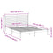 vidaXL Extra Long Bed Frame without Mattress 160x210 cm Solid Wood