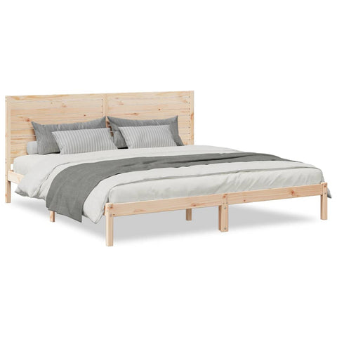 vidaXL Extra Long Bed Frame without Mattress 180x210 cm Solid Wood