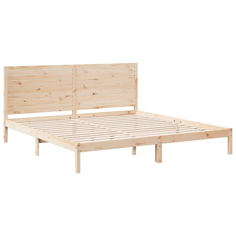 vidaXL Extra Long Bed Frame without Mattress 180x210 cm Solid Wood