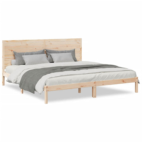 vidaXL Extra Long Bed Frame without Mattress 200x210 cm Solid Wood