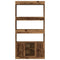 vidaXL Highboard Old Wood 92x33x180 cm Engineered Wood