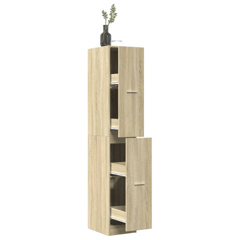 vidaXL Apothecary Cabinet Sonoma Oak 30x41x174.5 cm Engineered Wood