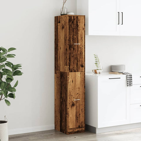 vidaXL Apothecary Cabinet Old Wood 30x41x174.5 cm Engineered Wood