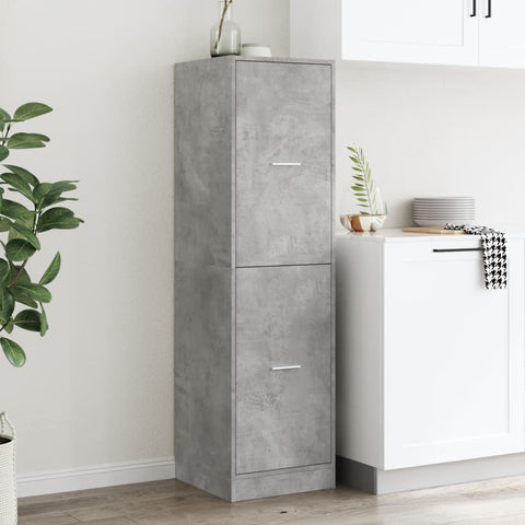 vidaXL Apothecary Cabinet Concrete Grey 40x41x144.5 cm Engineered Wood