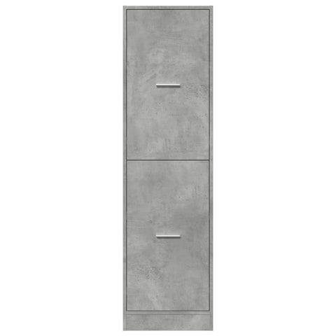 vidaXL Apothecary Cabinet Concrete Grey 40x41x144.5 cm Engineered Wood
