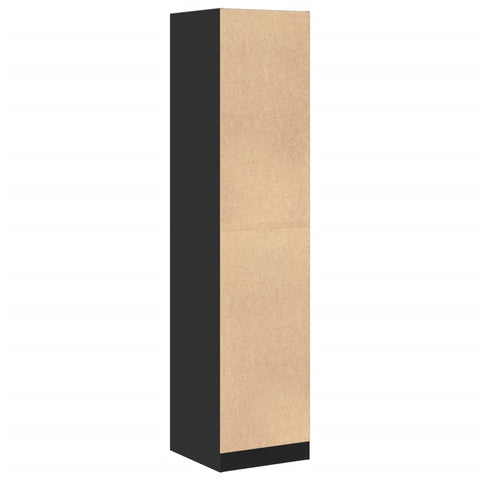vidaXL Apothecary Cabinet Black 40x41x174.5 cm Engineered Wood
