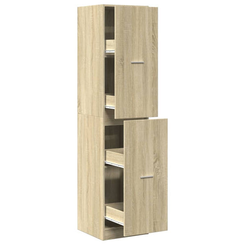 vidaXL Apothecary Cabinet Sonoma Oak 40x41x174.5 cm Engineered Wood