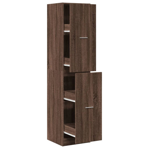 vidaXL Apothecary Cabinet Brown Oak 40x41x174.5 cm Engineered Wood