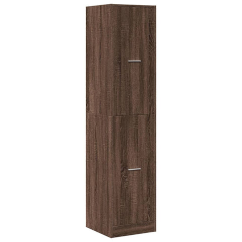 vidaXL Apothecary Cabinet Brown Oak 40x41x174.5 cm Engineered Wood