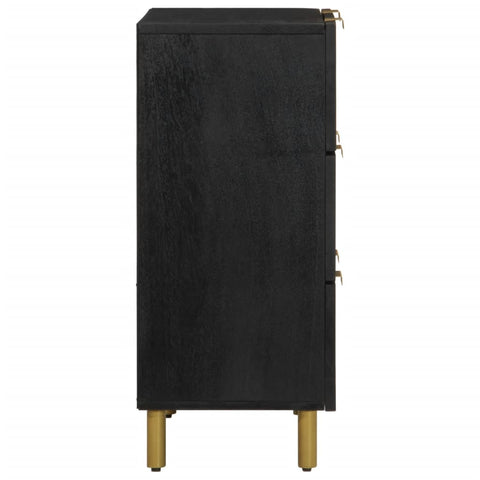 vidaXL Sideboards 2 pcs Black 60x33x75 cm Engineered Wood