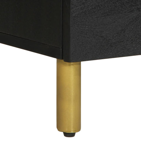 vidaXL Sideboards 2 pcs Black 60x33x75 cm Engineered Wood