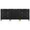 vidaXL 3 Piece Sideboards Black Engineered Wood