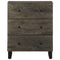 vidaXL Sideboards 2 pcs Black 60x33x75 cm Solid Wood Mango