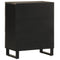 vidaXL Sideboards 2 pcs Black 60x33x75 cm Solid Wood Mango