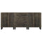 vidaXL 3 Piece Sideboards Black 60x33x75 cm Solid Wood Mango