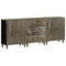vidaXL 3 Piece Sideboards Light Grey 60x33.5x75 cm Solid Wood Mango