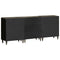 vidaXL 3 Piece Sideboards Light Grey 60x33.5x75 cm Solid Wood Mango