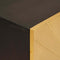 vidaXL Sideboard 3 pcs Black and Gold 60 x 33 x 75 cm Solid mango wood