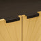 vidaXL Sideboard 3 pcs Black and Gold 60 x 33 x 75 cm Solid mango wood