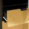 vidaXL Bathroom Furniture Sets 3 pcs Black and Gold 38 x 33 x 160 cm