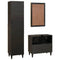vidaXL Bathroom Furniture Sets 3 pcs Black and Gold 38 x 33 x 160 cm