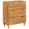 vidaXL Sideboard 3 pcs Brown 60 x 33 x 75 cm Solid mango wood