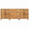 vidaXL Sideboard 3 pcs Brown 60 x 33 x 75 cm Solid mango wood