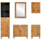 vidaXL Bathroom Furniture Set with Drawer 5 pcs Brown 38 x 33 x 160 cm
