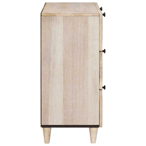vidaXL Sideboard 2 pcs White 60 x 33 x 75 cm Solid mango wood