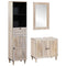 vidaXL Bathroom Furniture Set with Drawer 3 pcs White 38 x 33 x 160 cm