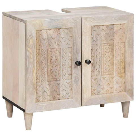 vidaXL Bathroom Furniture Set with Drawer 3 pcs White 38 x 33 x 160 cm