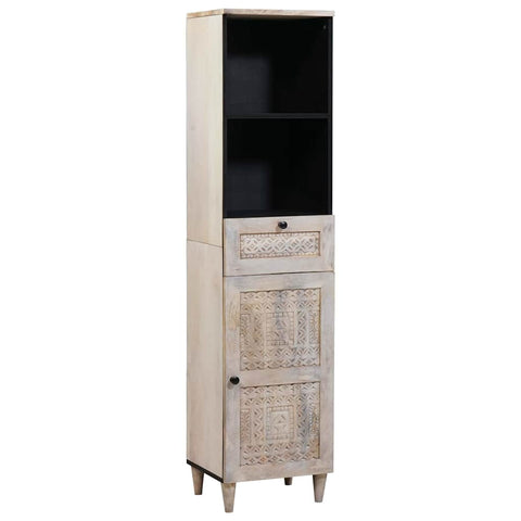 vidaXL Bathroom Furniture Set with Drawer 3 pcs White 38 x 33 x 160 cm