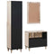 vidaXL Bathroom Furniture Set with Drawer 3 pcs White 38 x 33 x 160 cm