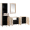 vidaXL Bathroom Furniture Set with Drawer 4 pcs White 38 x 33 x 160 cm