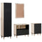 vidaXL Bathroom Furniture Set with Drawer 4 pcs White 38 x 33 x 160 cm