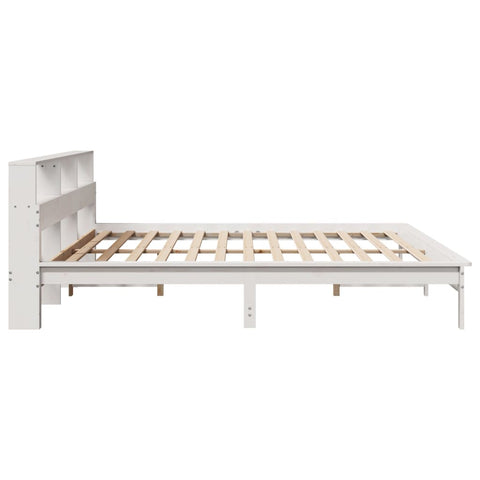 vidaXL Bed Frame without Mattress White 200x200 cm Solid Wood Pine