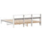 vidaXL Bed Frame without Mattress White 180x200 cm Super King Solid Wood Pine